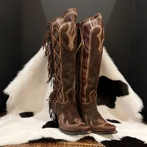 Double D Domingo Tall Fringed Suede Boot